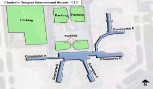 Bản đồ-Sân bay quốc tế Charlotte Douglas-Charlotte-Douglas-Airport-CLT-Terminal-map.jpg