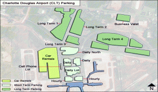 Bản đồ-Sân bay quốc tế Charlotte Douglas-Charlotte-Douglas-CLT-Parking.jpg