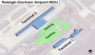 Bản đồ-Sân bay quốc tế Raleigh-Durham-Raleigh-Durham-Airport-RDU-OverviewMap.jpg