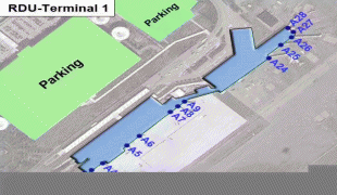 Bản đồ-Sân bay quốc tế Raleigh-Durham-Raleigh-Durham-Airport-RDU-Terminal1.jpg