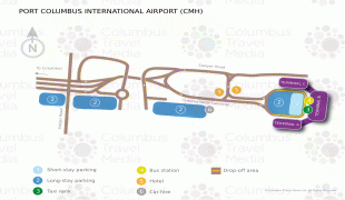 Bản đồ-Sân bay quốc tế Port Columbus-Columbus_(CMH).png