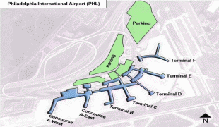 Bản đồ-Sân bay quốc tế Philadelphia-Philadelphia-Airport-PHL-OverviewMap.jpg