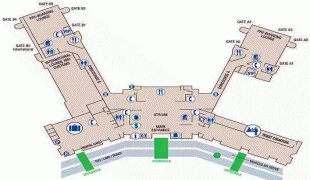 Bản đồ-Sân bay quốc tế Charleston-CHS_Airport_Terminal_Map.jpg