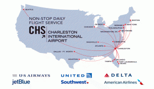 Bản đồ-Sân bay quốc tế Charleston-flight-map1.png