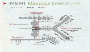Bản đồ-Sân bay quốc tế Memphis-MEM2008.jpg