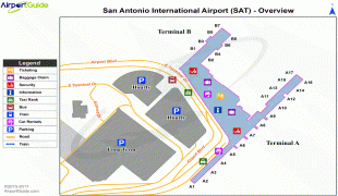 Bản đồ-Sân bay quốc tế San Antonio-SAT_overview_map.png