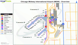 Bản đồ-Sân bay quốc tế Chicago Midway-MDW_overview_map.png