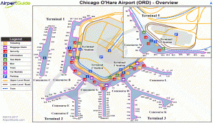 Bản đồ-Sân bay quốc tế O'Hare-ORD_overview_map.png