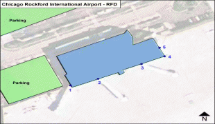 Bản đồ-Chicago Rockford International Airport-Chicago-Rockford-RFD-Terminal-map.jpg