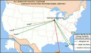 Bản đồ-Chicago Rockford International Airport-RFD_Route_Map.png
