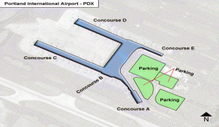 Bản đồ-Portland International Jetport-Portland-Airport-PDX-Terminal-map.jpg