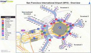 Bản đồ-Sân bay quốc tế San Francisco-SFO_overview_map.png