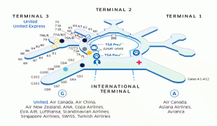 Bản đồ-Sân bay quốc tế San Francisco-san-francisco-international-sfo-airport-map-travel-pinterest-elegant-design.gif