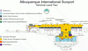 Bản đồ-Sân bay quốc tế Albuquerque-ABQ_Terminal%20Level%202.gif