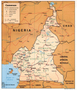 Karte (Kartografie)-Kamerun-cameroon_pol98.jpg