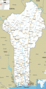 Karte (Kartografie)-Benin-Benin-road-map.gif