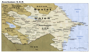 Kaart (kartograafia)-Aserbaidžaan-Azerbaijani_Map.jpg