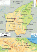 Žemėlapis-San Marinas-physical-map-of-San-Marino.gif