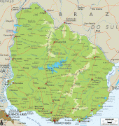 Географическая карта-Уругвай-Uruguay-physical-map.gif