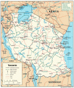 Kaart (kartograafia)-Tansaania-tanzania_pol_2003.jpg