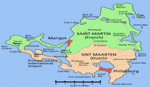 Mapa-Svatý Martin (francouzská část)-Sai
