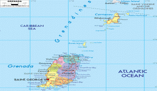 Bản đồ-Grenada-political-map-of-Grenada.gif