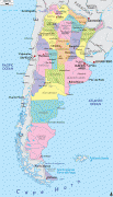 Bản đồ-Á Căn Đình-political-map-of-Argentina.gif