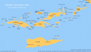 Карта (мапа)-Америчка Девичанска Острва-VirginIslandsMap.jpg