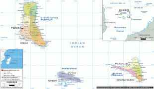 Carte géographique-Comores (pays)-political-map-of-Comoros.gif