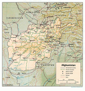 Kort (geografi)-Afghanistan-afghanistan.jpg