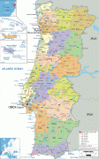 Bản đồ-Bồ Đào Nha-Portuguese-political-map.gif