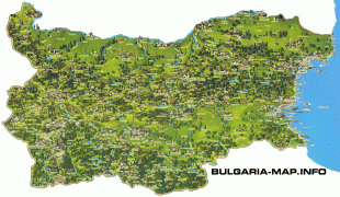 Kort (geografi)-Bulgarien-Bulgaria_Sightseeing_Map.jpg
