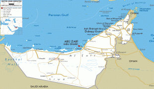 Zemljovid-Ujedinjeni Arapski Emirati-UAE-road-map.gif