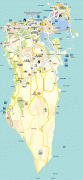 Kaart (cartografie)-Bahrein-detailed_road_and_tourist_map_of_bahrain.jpg