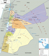 Karte (Kartografie)-Jordanien-political-map-of-Jordan.gif