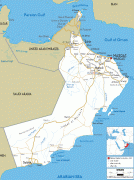 Географическая карта-Оман-Oman-road-map.gif