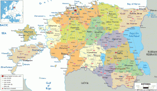 Kaart (cartografie)-Estland-Estonia-political-map.gif