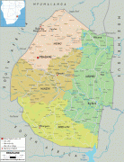 Географічна карта-Свазіленд-political-map-of-Swaziland.gif