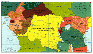 Карта (мапа)-Централноафричка Република-africa--central-african-republic-political-map.jpg