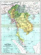 Kaart (kartograafia)-Kambodža-IndoChina1886.jpg