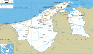 Bản đồ-Brunei-Brunei-road-map.gif