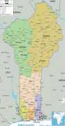 Kort (geografi)-Benin-political-map-of-Benin.gif