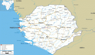 Harita-Sierra Leone-Sierra-Leone-road-map.gif
