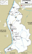 Karte (Kartografie)-Liechtenstein-Liechtenstein-road-map.gif