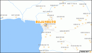 Kaart (kartograafia)-Bujumbura-locmap_BUJUMBURA_29.192X-3.4961111X29.528X-3.2561111.png