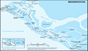 Kaart (cartografie)-Monrovia (Liberia)-Map_of_Monrovia.png