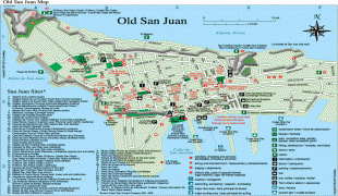 Bản đồ-San Juan-Old-San-Juan-Tourist-Map.gif