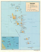 Kaart (kartograafia)-Vanuatu saared-Vanuatu-Map.jpg