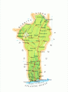 Kort (geografi)-Benin-detailed_road_map_of_benin.jpg