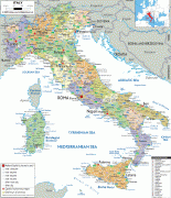 Karte (Kartografie)-Italien-Italy-political-map.gif